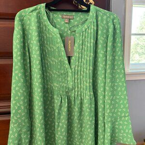 Style & Co. (Macy's) Long Sleeve Pintuck Blouse - NWT